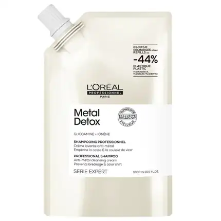 L'Oreal Professionnel Serie Expert Metal Detox Anti-Metal Cleansing Cream Shampoo Refill Pouch 1000ml